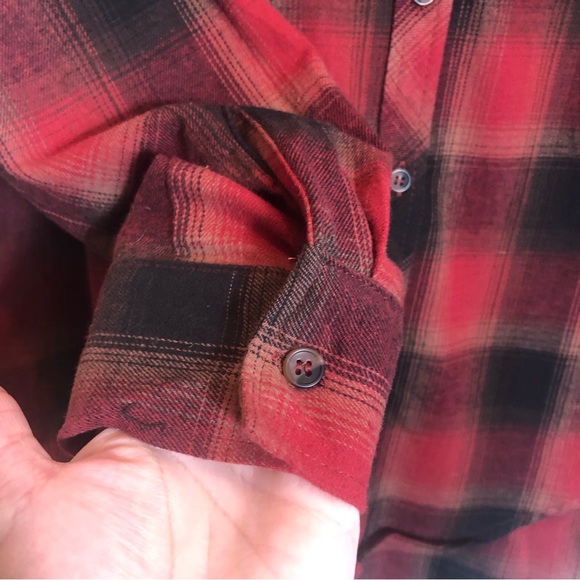 L.i.F.E. Love Is For Eternity Flannel Button Down Blouse. Size S - Picture 6 of 8